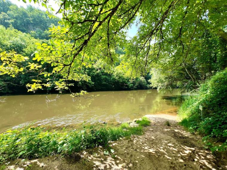 La Vézère au bord du gîte L'Abri de la Lanterne, Périgord Noir, Dordogne